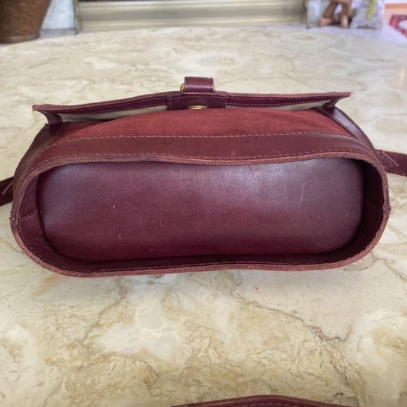 Madewell Burgundy Leather Doctors Satchel Shoulder Bag - Picture 6 of 10